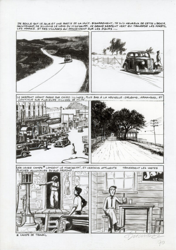 FRANTZ DUCHAZEAU - Lomax - Planche originale 70