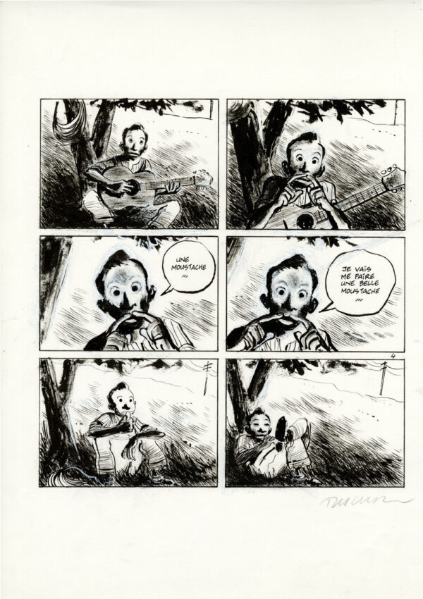 FRANTZ DUCHAZEAU - Le rêve de Meteor Slim - Planche originale 4