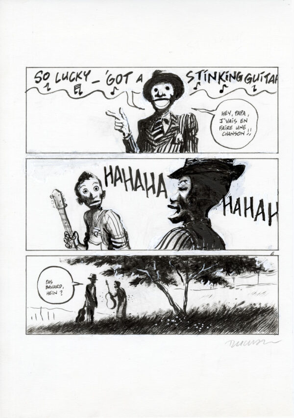 FRANTZ DUCHAZEAU - Le rêve de Meteor Slim - Planche originale 6