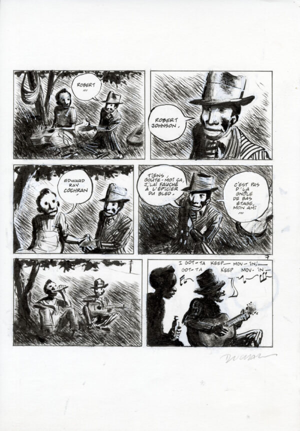 FRANTZ DUCHAZEAU - Le rêve de Meteor Slim - Planche originale 7