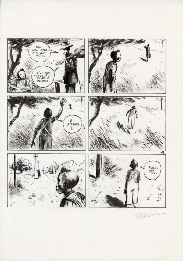 FRANTZ DUCHAZEAU - Le rêve de Meteor Slim - Planche originale 13
