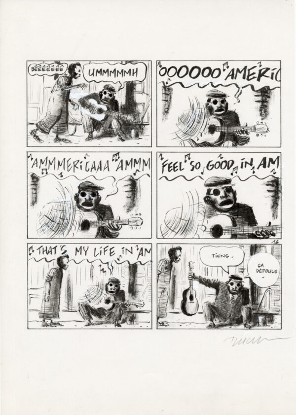 FRANTZ DUCHAZEAU - Le rêve de Meteor Slim - Planche originale 16