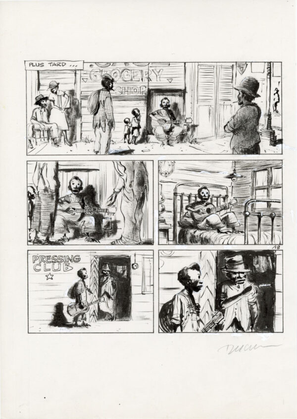 FRANTZ DUCHAZEAU - Le rêve de Meteor Slim - Planche originale 18