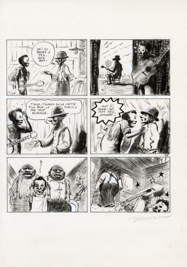 FRANTZ DUCHAZEAU - Le rêve de Meteor Slim - Planche originale 19