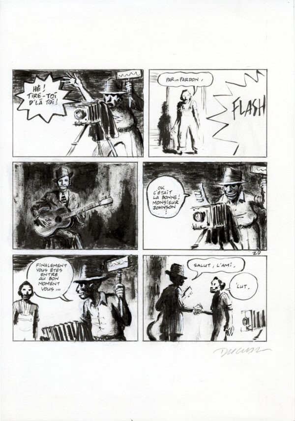 FRANTZ DUCHAZEAU - Le rêve de Meteor Slim - Planche originale 29