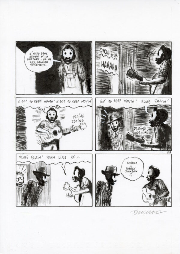 FRANTZ DUCHAZEAU - Le rêve de Meteor Slim - Planche originale 58