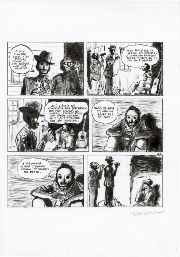 FRANTZ DUCHAZEAU - Le rêve de Meteor Slim - Planche originale 61