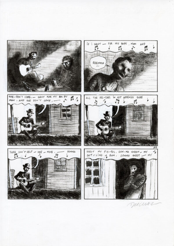 FRANTZ DUCHAZEAU - Le rêve de Meteor Slim - Planche originale 63