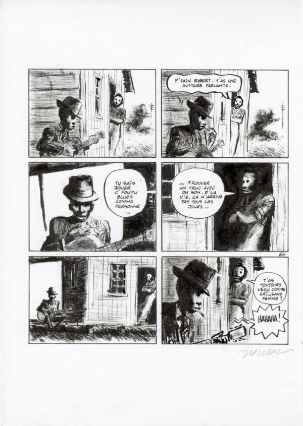 FRANTZ DUCHAZEAU - Le rêve de Meteor Slim - Planche originale 64