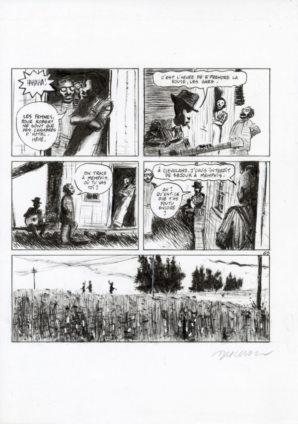 FRANTZ DUCHAZEAU - Le rêve de Meteor Slim - Planche originale 65