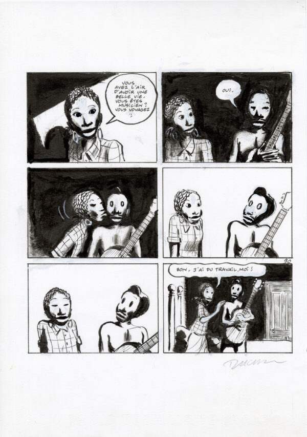 FRANTZ DUCHAZEAU - Le rêve de Meteor Slim - Planche originale 90