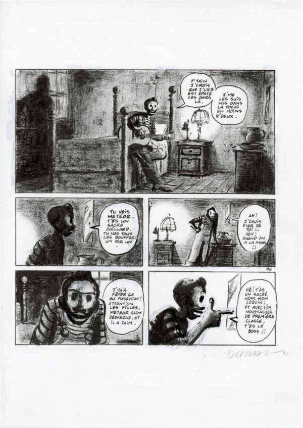 FRANTZ DUCHAZEAU - Le rêve de Meteor Slim - Planche originale 95