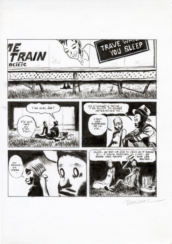 FRANTZ DUCHAZEAU - Le rêve de Meteor Slim - Planche originale 133