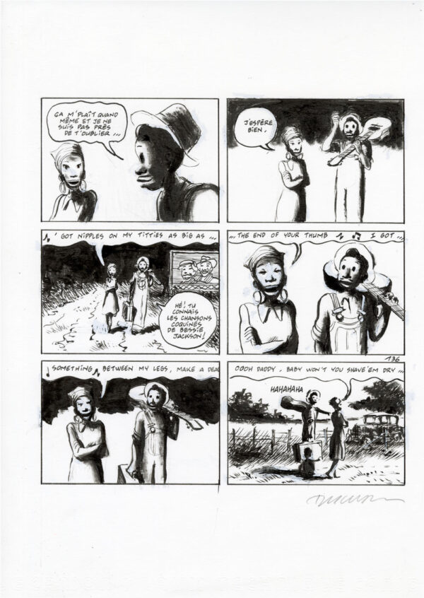 FRANTZ DUCHAZEAU - Le rêve de Meteor Slim - Planche originale 136