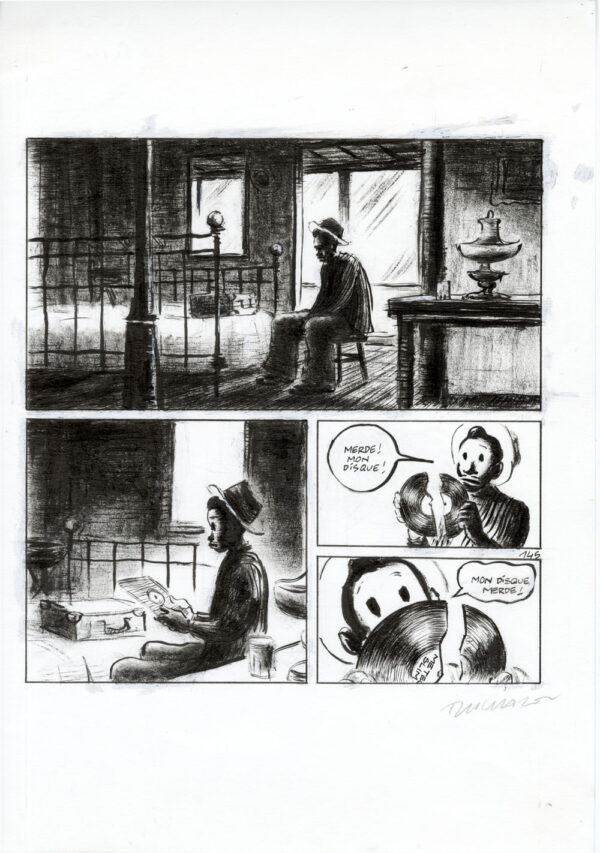FRANTZ DUCHAZEAU - Le rêve de Meteor Slim - Planche originale 145
