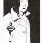 LUCAS HARARI - Le cas David Zimmerman - dessin original de recherche de couverture pour l'édition noir et blanc