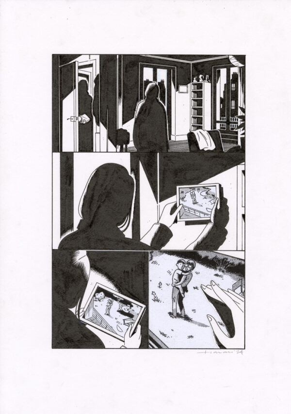 LUCAS HARARI - Le cas David Zimmerman - planche originale publiée en page 107