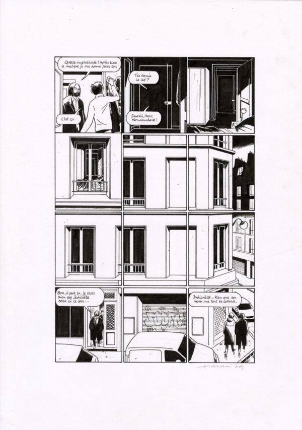 LUCAS HARARI - Le cas David Zimmerman - planche originale publiée en page 11