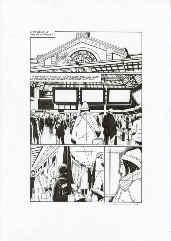 LUCAS HARARI - Le cas David Zimmerman - planche originale publiée en page 113