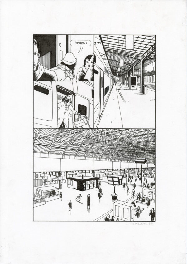 LUCAS HARARI - Le cas David Zimmerman - planche originale publiée en page 115