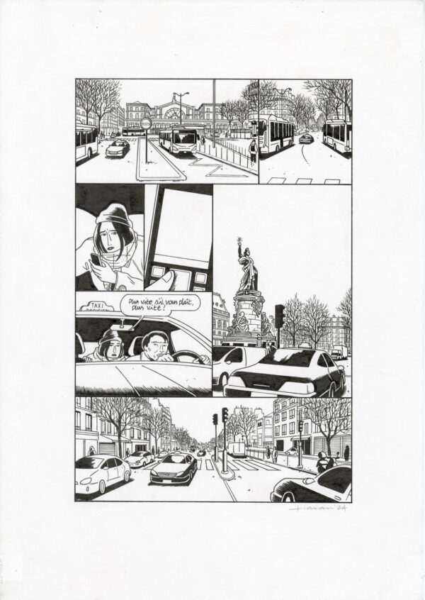 LUCAS HARARI - Le cas David Zimmerman - planche originale publiée en page 117
