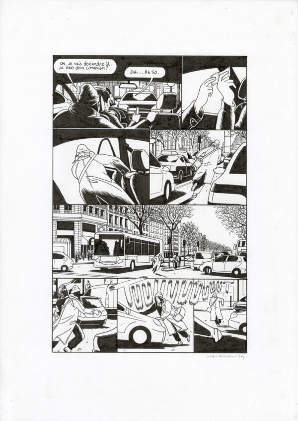LUCAS HARARI - Le cas David Zimmerman - planche originale publiée en page 119