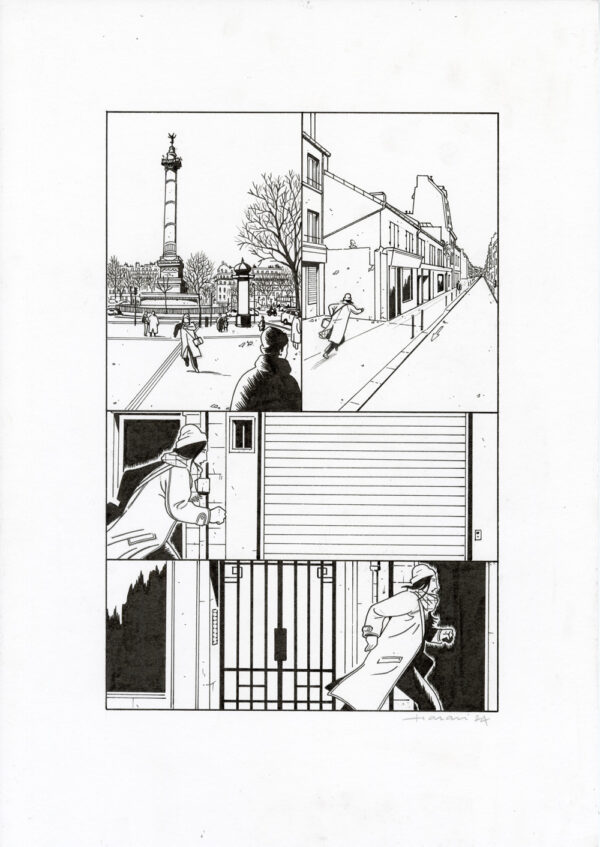 LUCAS HARARI - Le cas David Zimmerman - planche originale publiée en page 121