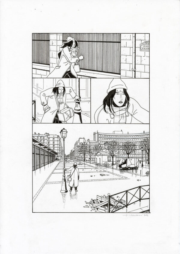 LUCAS HARARI - Le cas David Zimmerman - planche originale publiée en page 122