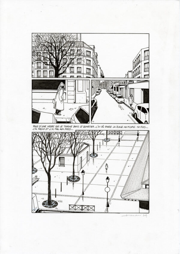 LUCAS HARARI - Le cas David Zimmerman - planche originale publiée en page 126