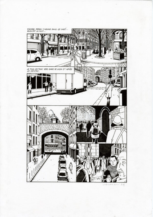 LUCAS HARARI - Le cas David Zimmerman - planche originale publiée en page 129