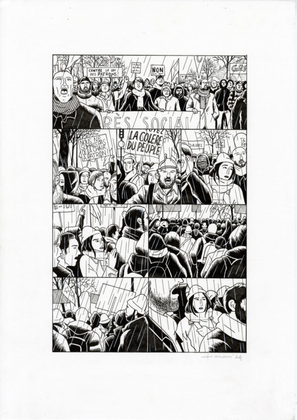 LUCAS HARARI - Le cas David Zimmerman - planche originale publiée en page 132