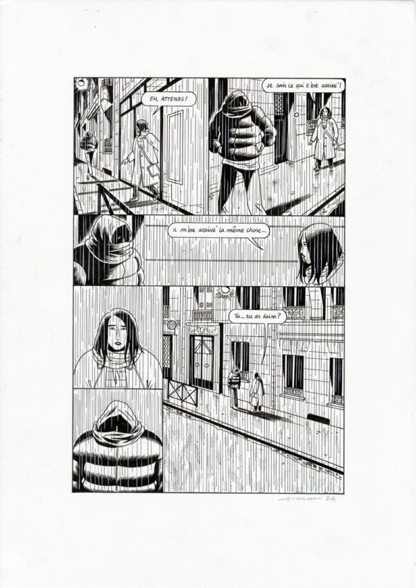 LUCAS HARARI - Le cas David Zimmerman - planche originale publiée en page 141