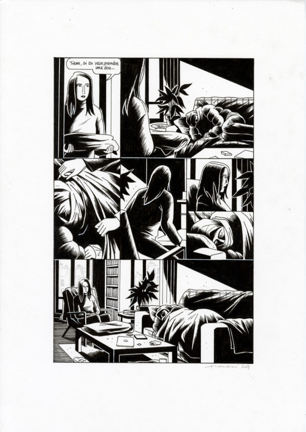 LUCAS HARARI - Le cas David Zimmerman - planche originale publiée en page 147