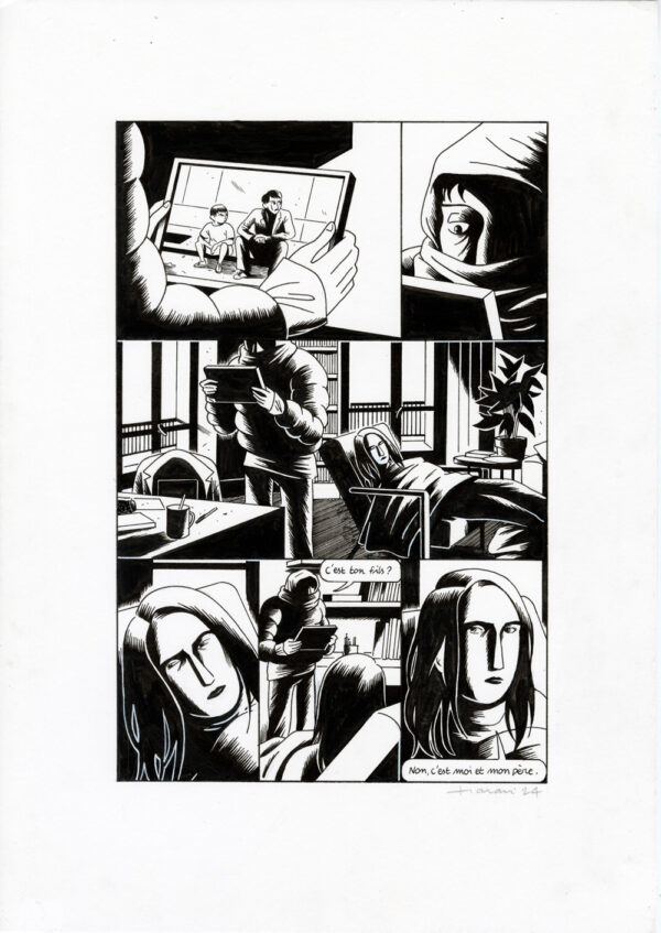 LUCAS HARARI - Le cas David Zimmerman - planche originale publiée en page 150