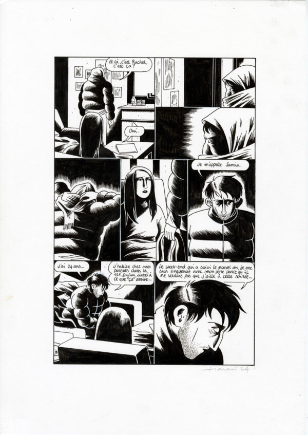 LUCAS HARARI - Le cas David Zimmerman - planche originale publiée en page 151