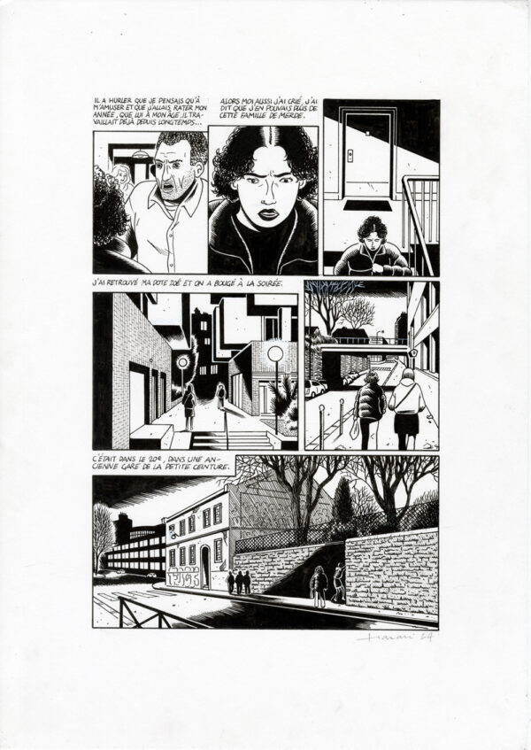 LUCAS HARARI - Le cas David Zimmerman - planche originale publiée en page 152