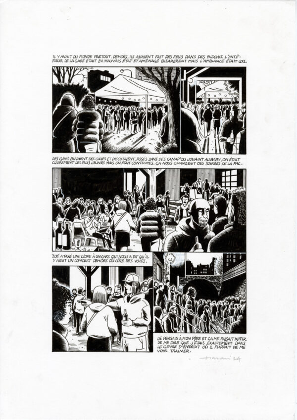 LUCAS HARARI - Le cas David Zimmerman - planche originale publiée en page 153