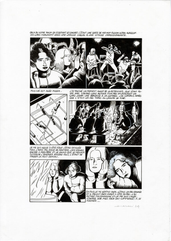 LUCAS HARARI - Le cas David Zimmerman - planche originale publiée en page 154