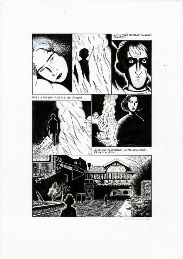 LUCAS HARARI - Le cas David Zimmerman - planche originale publiée en page 155
