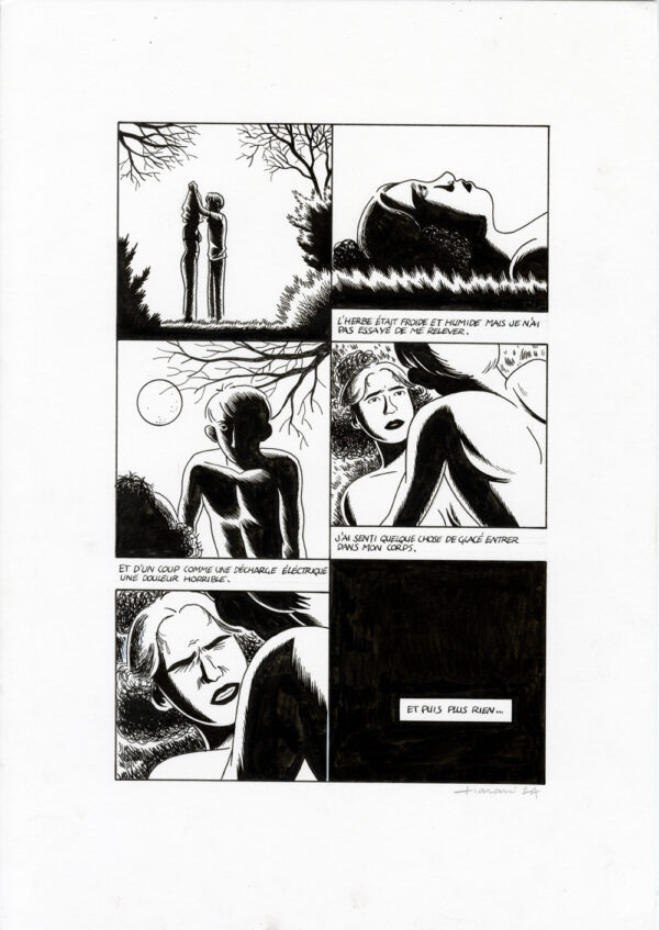 LUCAS HARARI - Le cas David Zimmerman - planche originale publiée en page 157