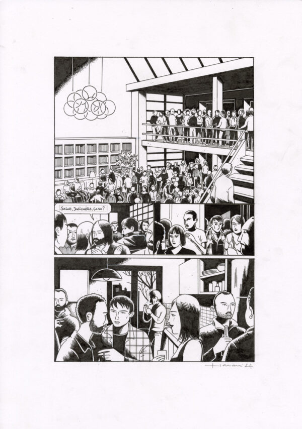LUCAS HARARI - Le cas David Zimmerman - planche originale publiée en page 16