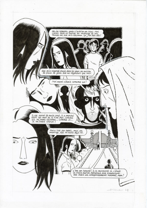 LUCAS HARARI - Le cas David Zimmerman - planche originale publiée en page 172
