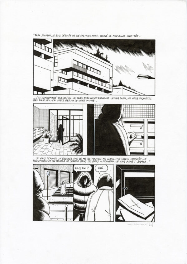 LUCAS HARARI - Le cas David Zimmerman - planche originale publiée en page 181