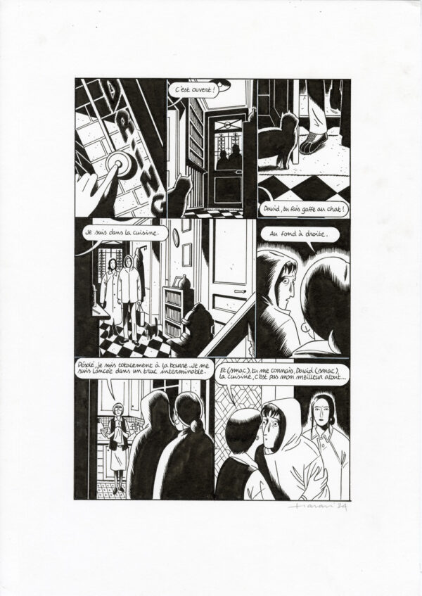 LUCAS HARARI - Le cas David Zimmerman - planche originale publiée en page 195