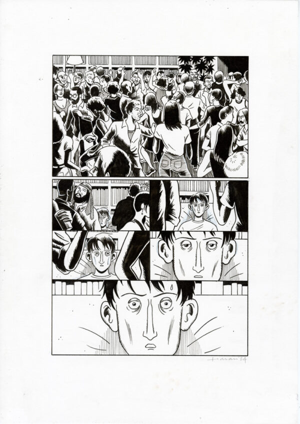 LUCAS HARARI - Le cas David Zimmerman - planche originale publiée en page 22