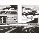 LUCAS HARARI - Le cas David Zimmerman - double planche originale publiée en pages 236 et 237