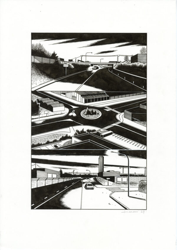 LUCAS HARARI - Le cas David Zimmerman - planche originale publiée en page 238