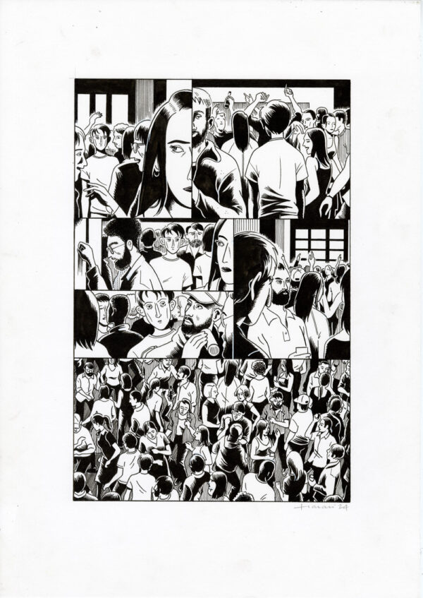 LUCAS HARARI - Le cas David Zimmerman - planche originale publiée en page 24