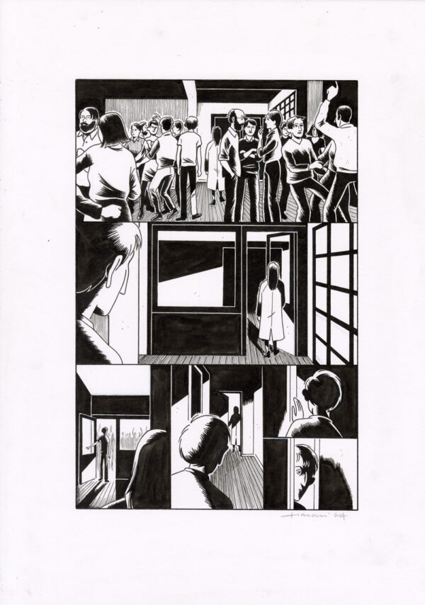 LUCAS HARARI - Le cas David Zimmerman - planche originale publiée en page 25