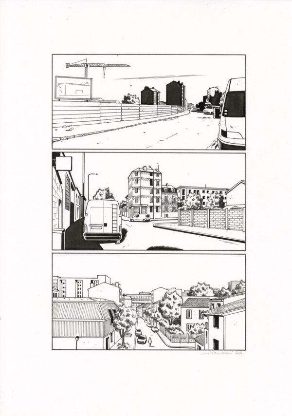 LUCAS HARARI - Le cas David Zimmerman - planche originale publiée en page 349